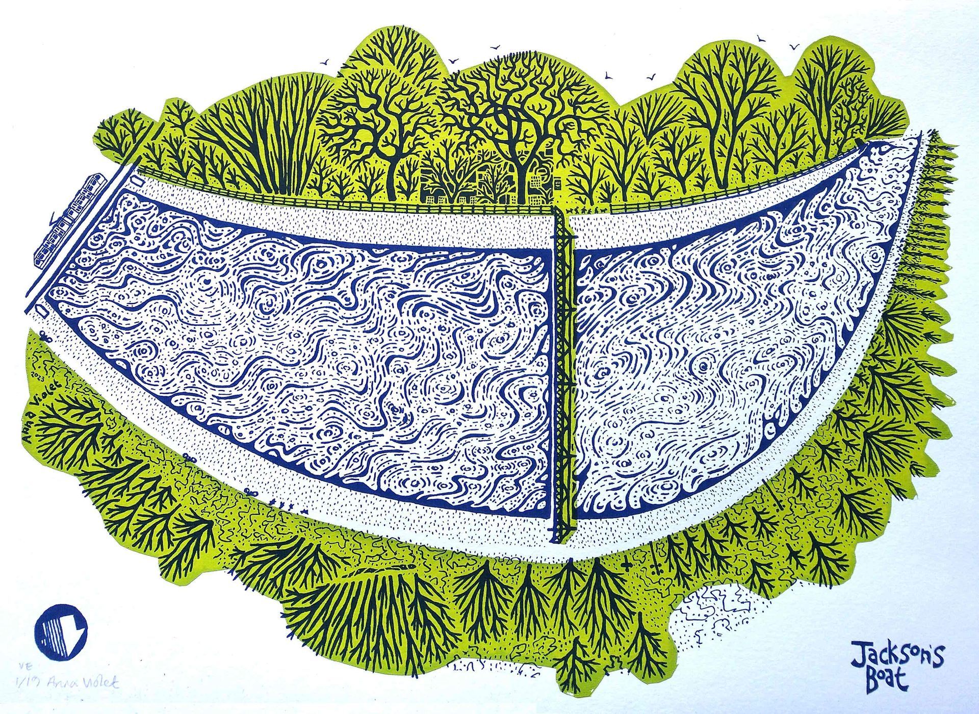 Mersey Valley, river mersey, chorlton, chorlton ees, sale, manchester, anna violet illustrator,