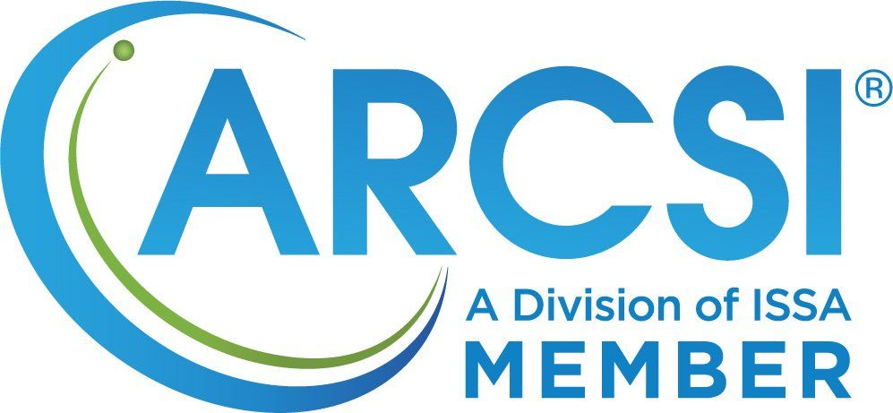 ARCSI logo in blue and green with “A Division of ISSA MEMBER” text