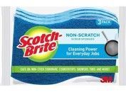 Scotch-Brite non-scratch blue cleaning sponge package for everyday dishes