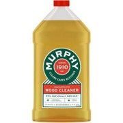 Murphy Wood Cleaner bottle with amber liquid and red cap, white label on clear container