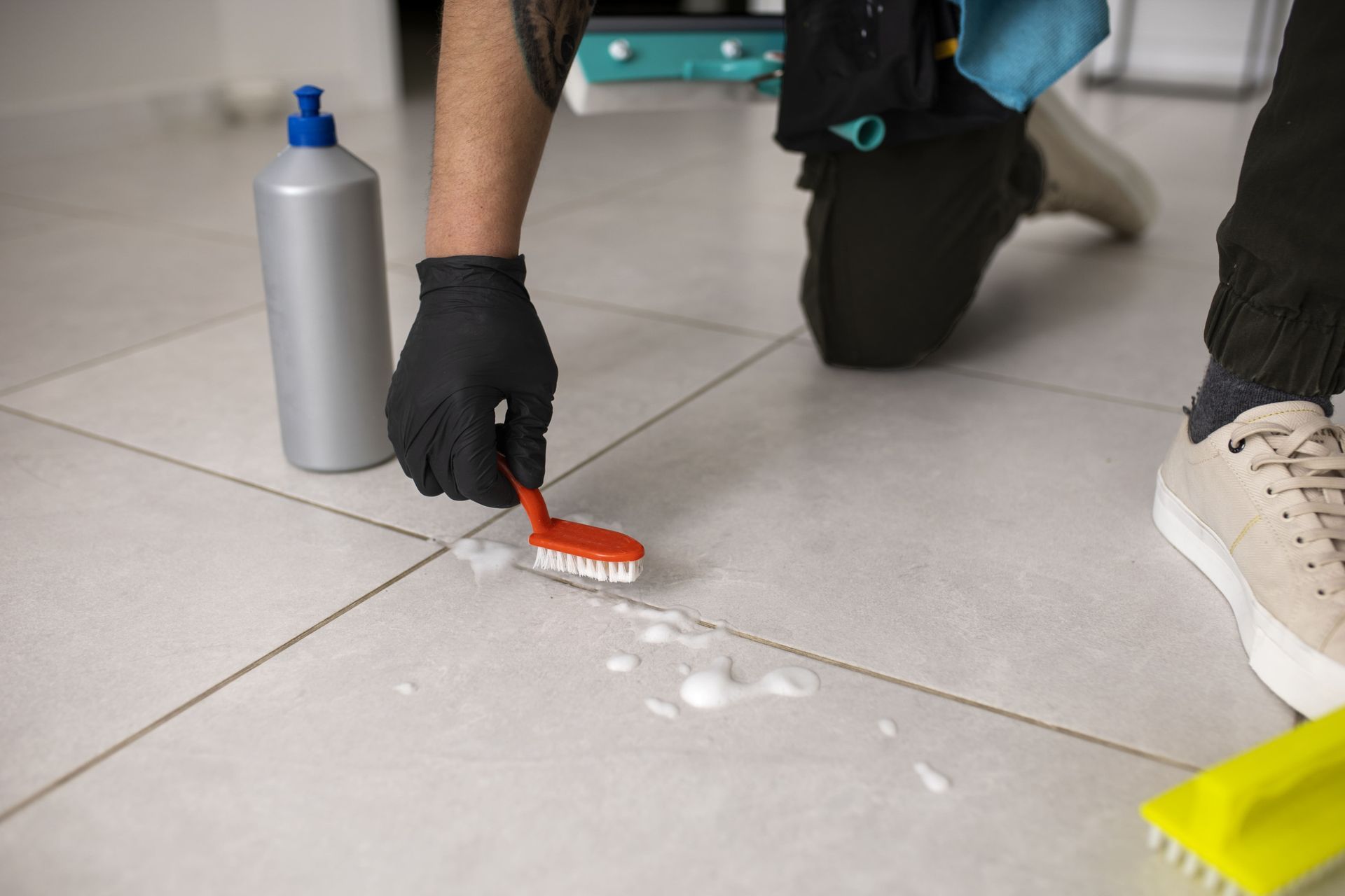 Clean Bathroom Grout