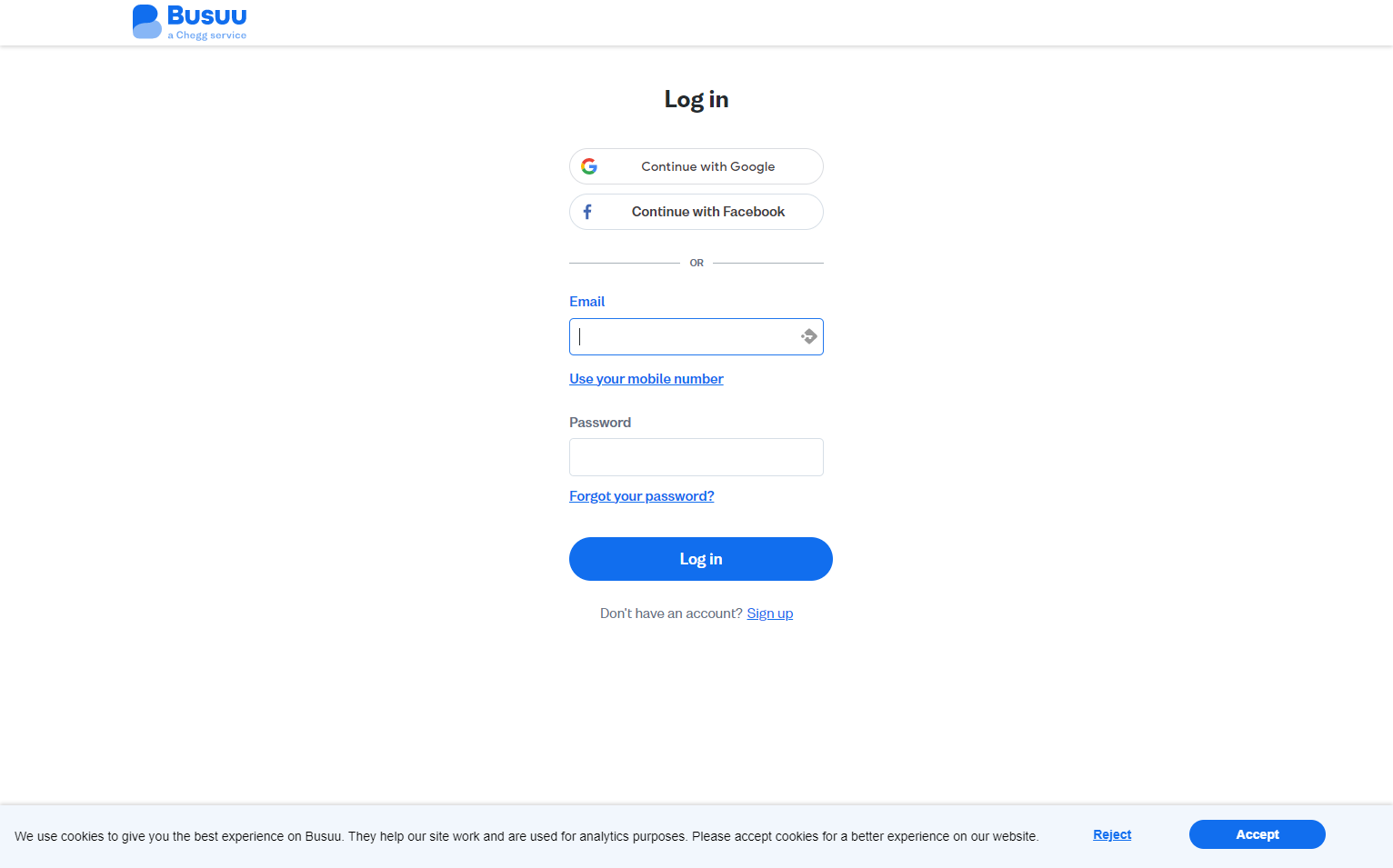 Busuu login Busuu login