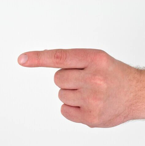 Letter 'G' in Sign Language (ASL)