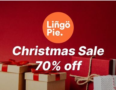 Lingopie 70% off until 26th of December 2023