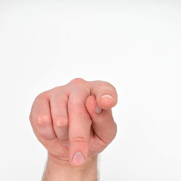 Letter 'P' in Sign Language (ASL)