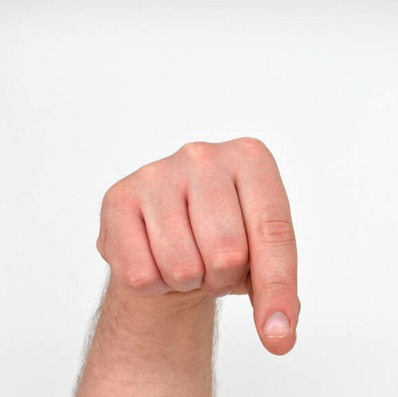 Letter 'Q' in Sign Language (ASL) Letter 'Q' in Sign Language (ASL)