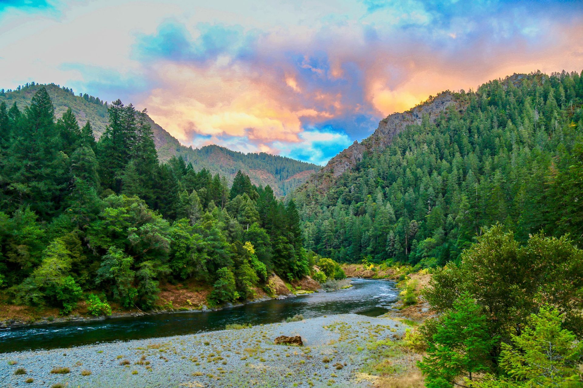 Photo of Mountains and a River - Click to View Lebanon Availability