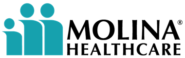 Molina Healthcare logo: teal figures next to the word