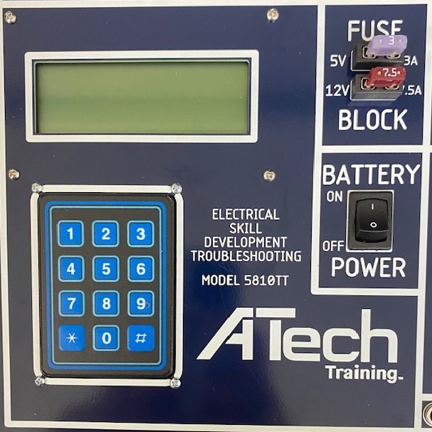 A tech training electrical skill development troubleshooting device