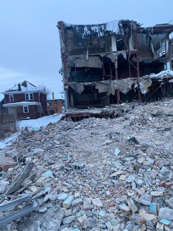 pile of building refuse