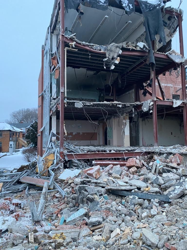 commercial demolition rubble