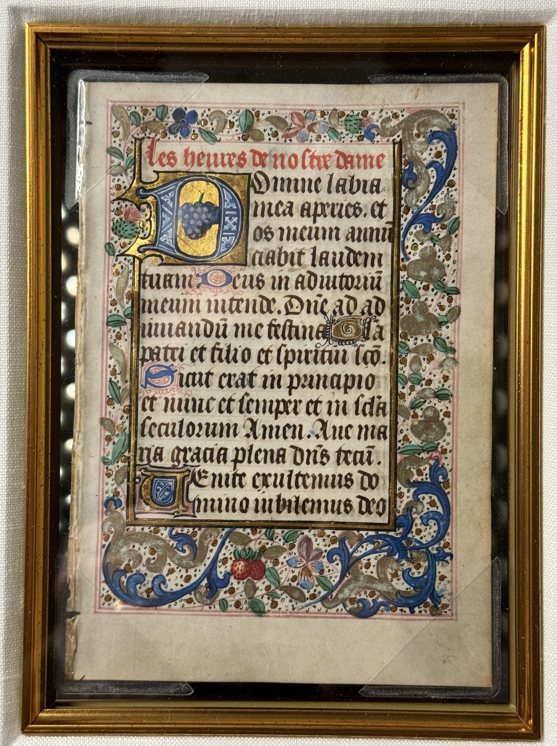 Manuscript - Leaf from a Book of Hours