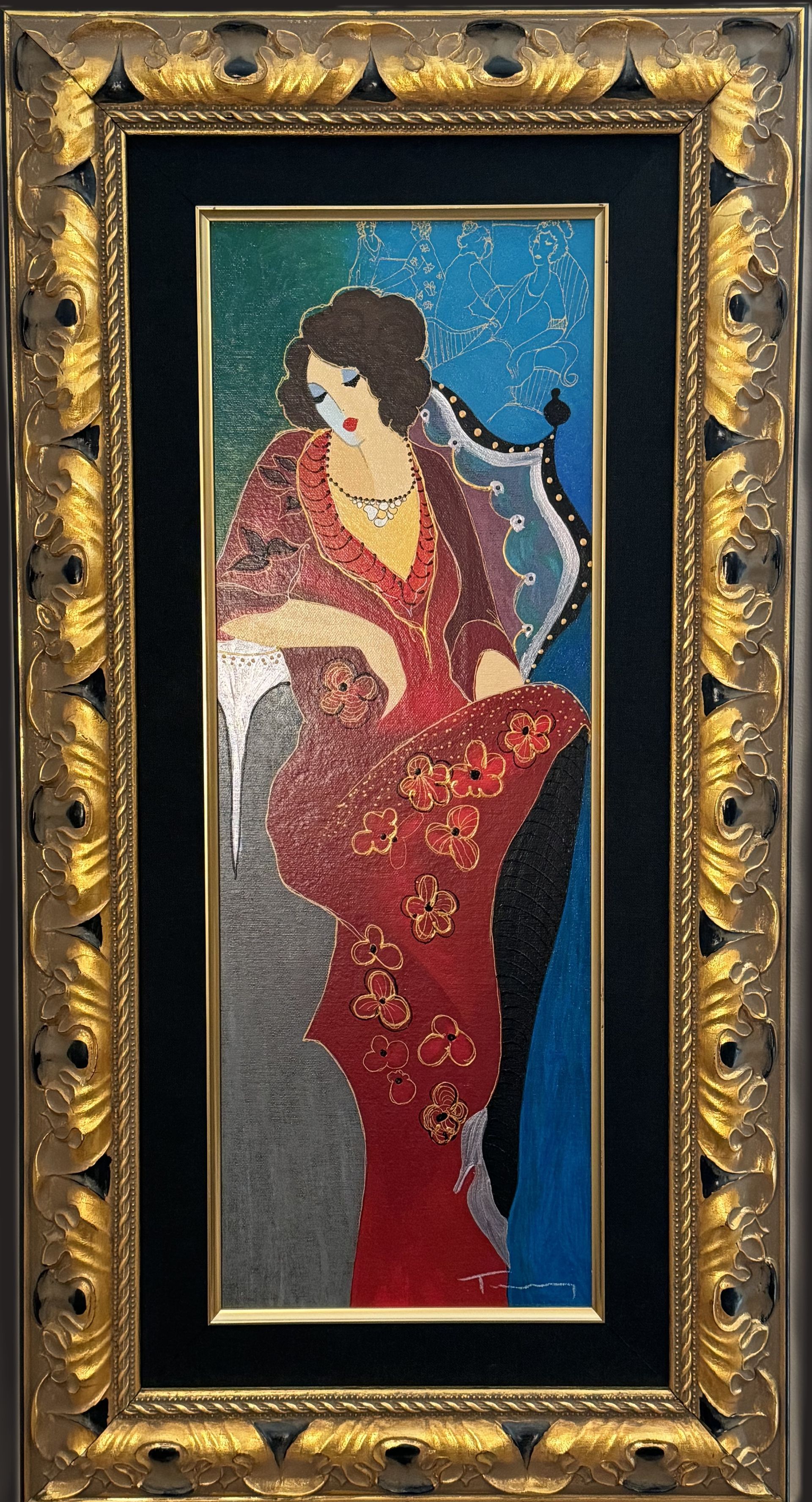 Tarkay - Lady in Red III