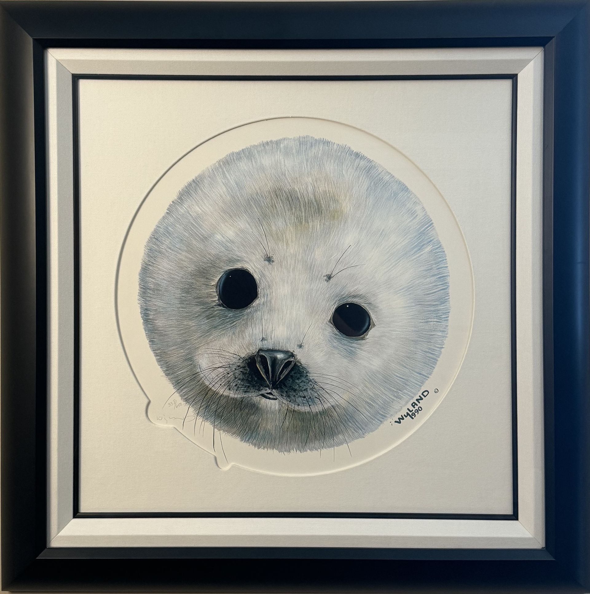 Wyland - Snow Pup Lithograph