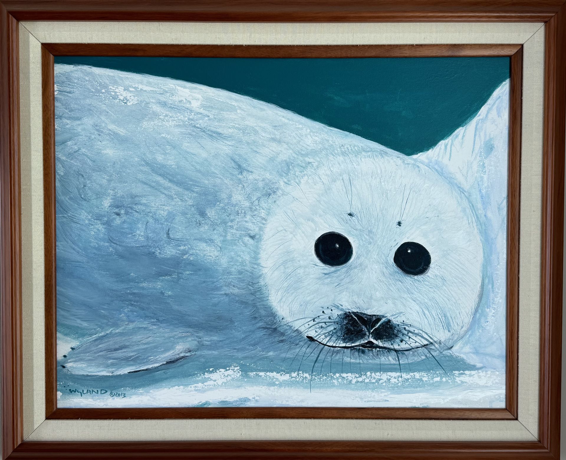 Wyland - Baby Harp Seal What a Face