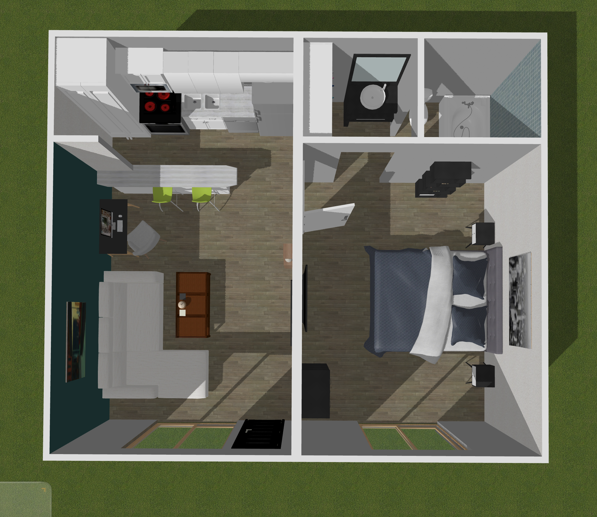 1 Bed, 1 Bath