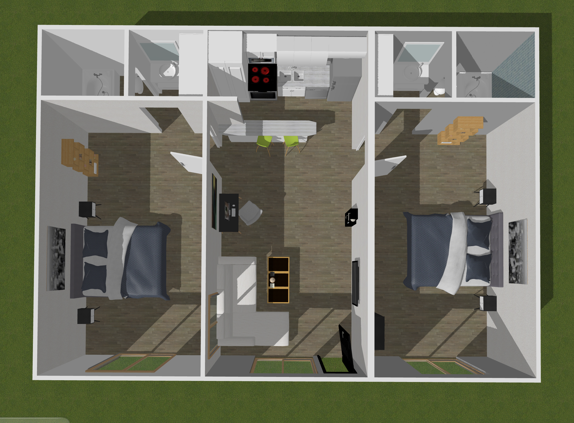 2 Bed, 2 bath