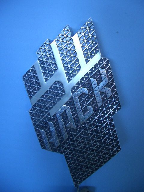 a blue background with the word bricks on it
