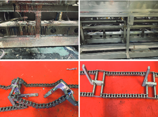 Ice blasting of metal
