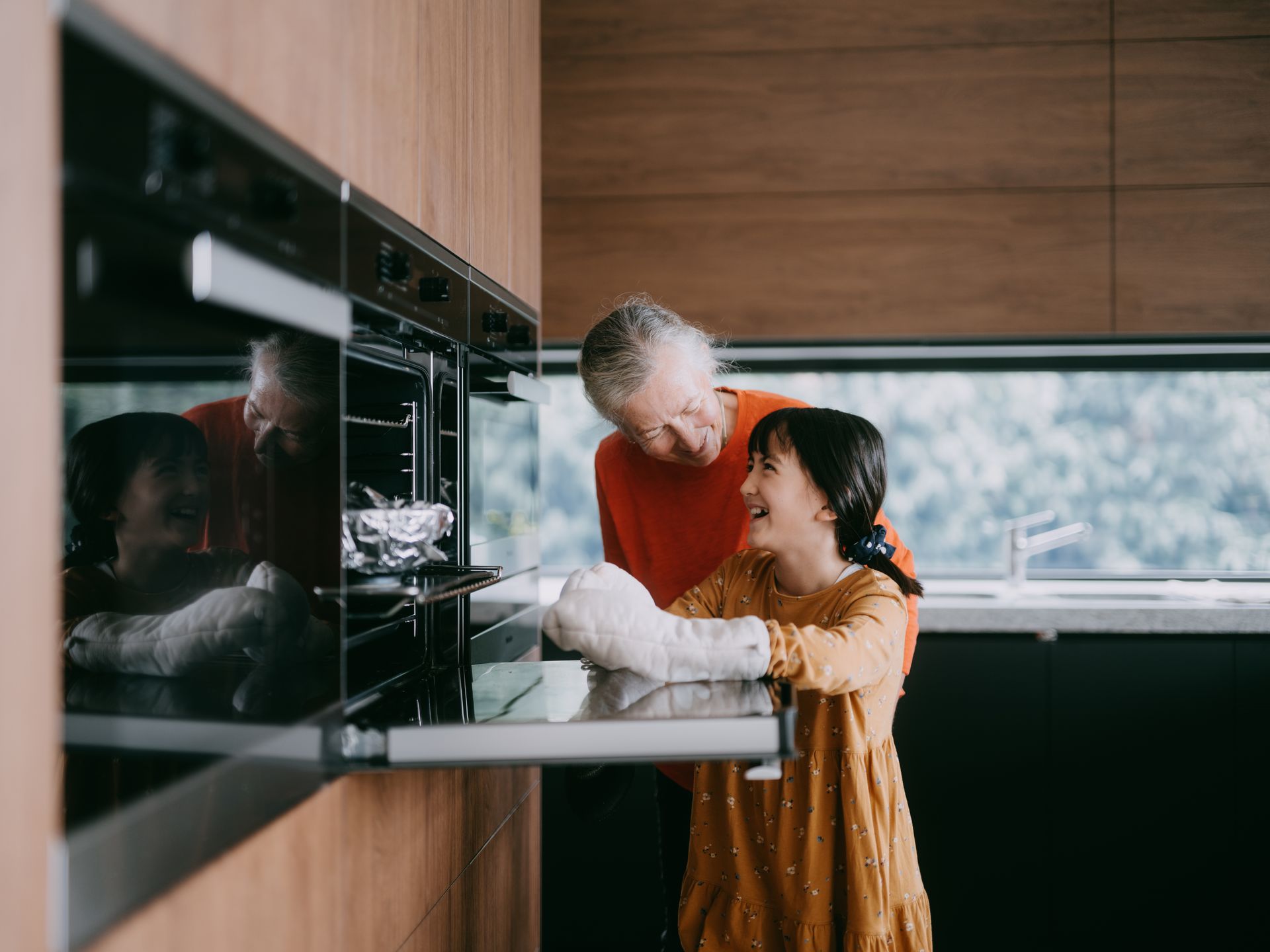 Grandmother and Granddaughter Cooking Together — Noble Park, VIC — Noble Park, VIC Grandmother and Granddaughter Cooking Together — Noble Park, VIC — Noble Park, VIC