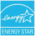 Blue Energy Star logo with a white star, a curved line, and the words 