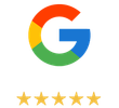 Google logo with a blue 