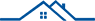 Blue house icon with a window.