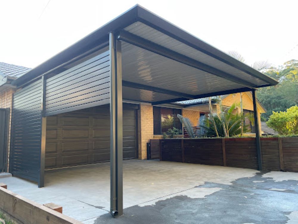 A Carport is Attached to the Side of a House In The Central Coast