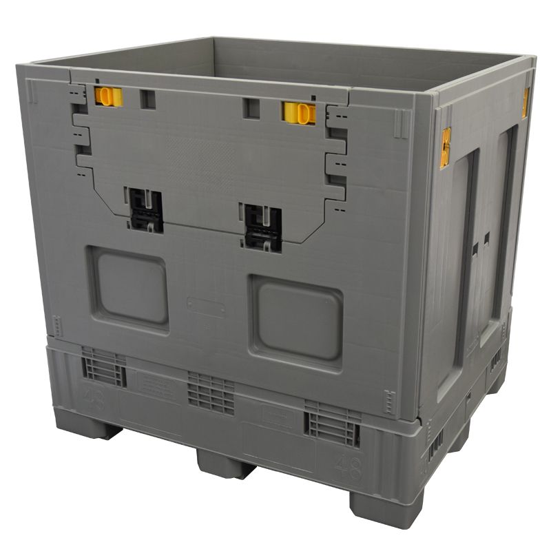 40 x 48 x 46 Plastic Gaylord w/ Drop Door w/ Steel