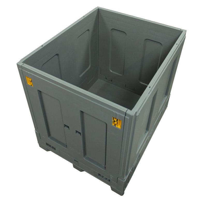 Top view 40 x 48 x 46 Plastic Gaylord with Steel Reinforcements