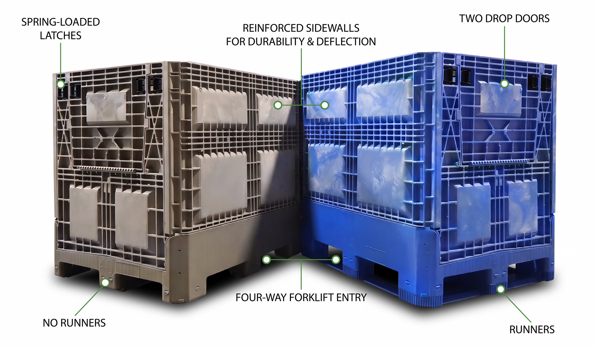 40x48x46 Preform Bulk Containers