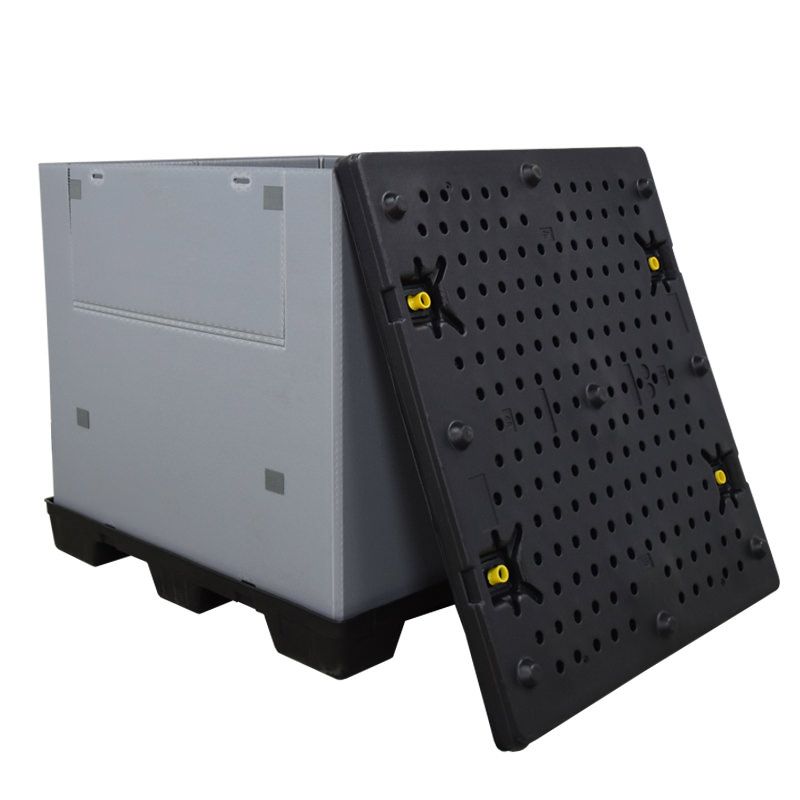 45x48x45 plastic pallet pack lid removed
