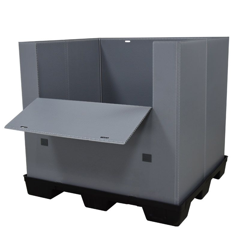 Drop door down 45x48x45 plastic pallet pack
