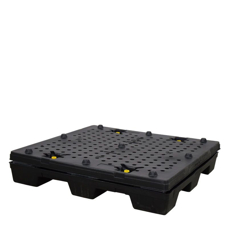 45x48x45 plastic pallet pack fully collapsed
