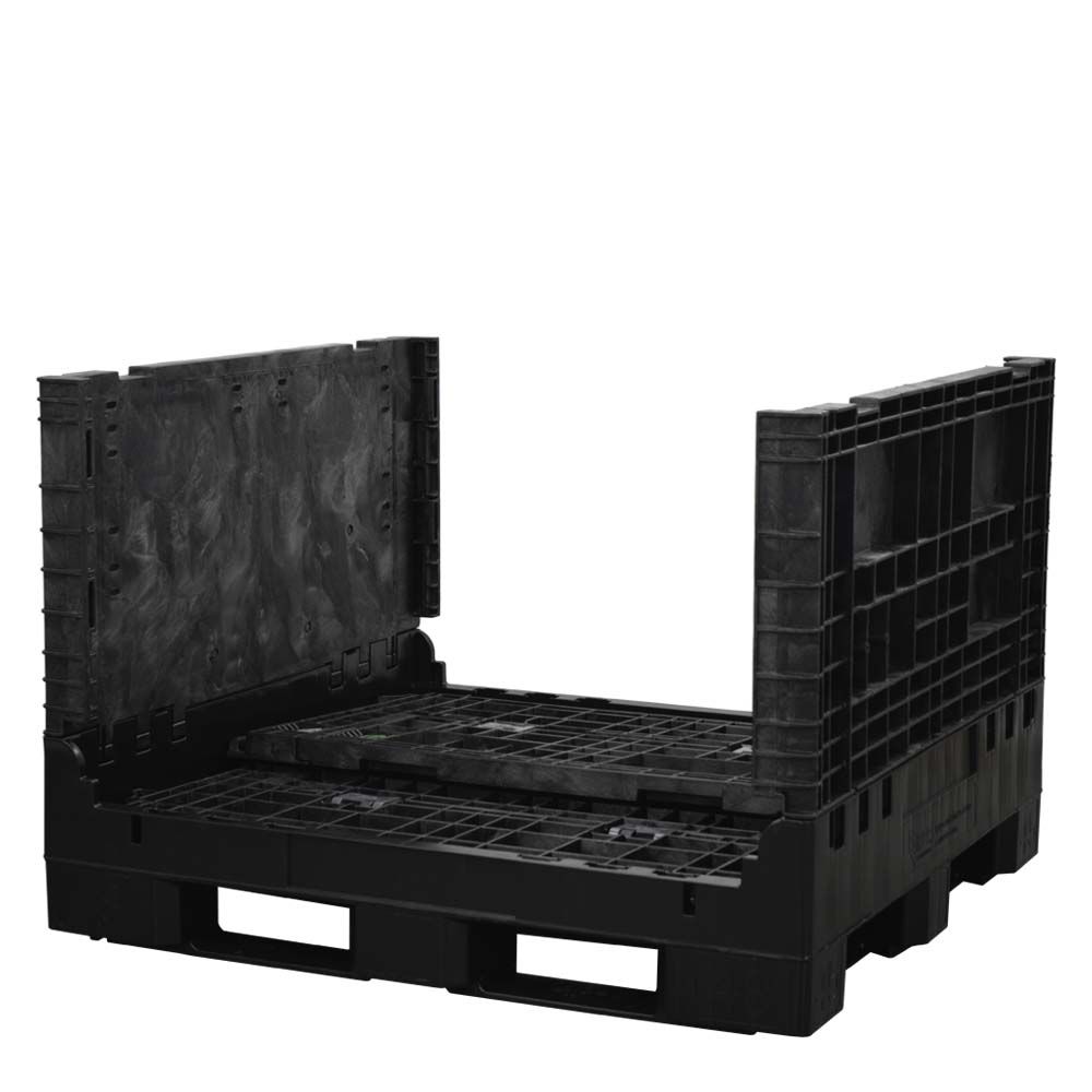 Back wall down 45x48x34 solid floor bulk container