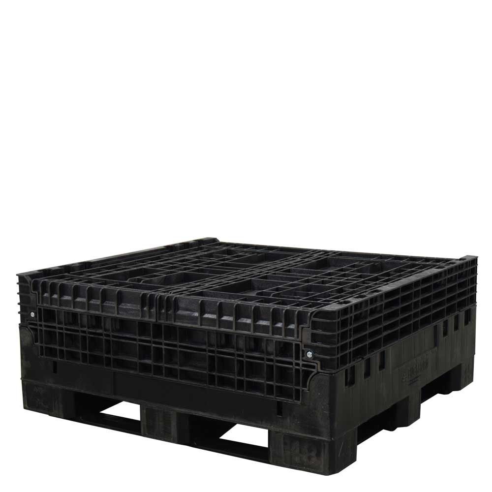Fully collapsed 45x48x41 Solid floor bulk container