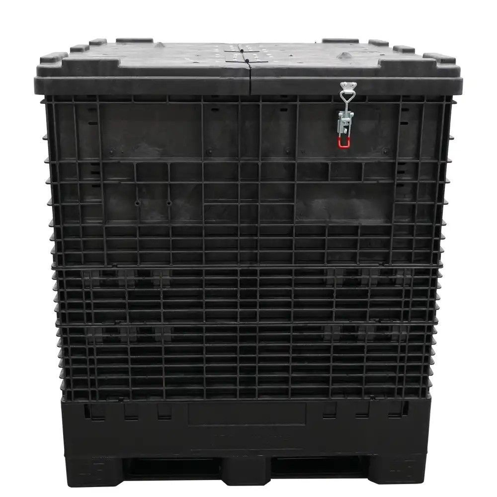 45x48x51 Hinge locking lid side view