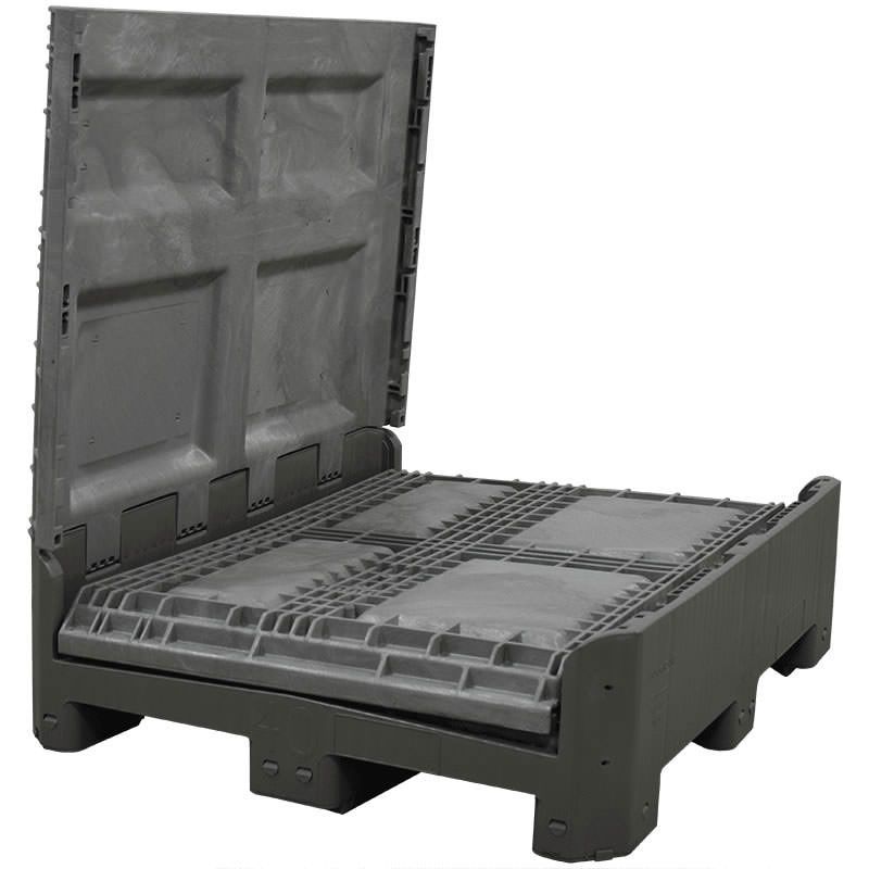 Three walls down 40 x 48 x 46 FDA Approved Collapsible Bulk Container