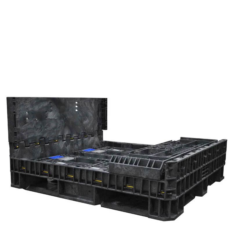 Third wall down 45 x 48 x 25 Heavy-Duty Collapsible Bulk Container