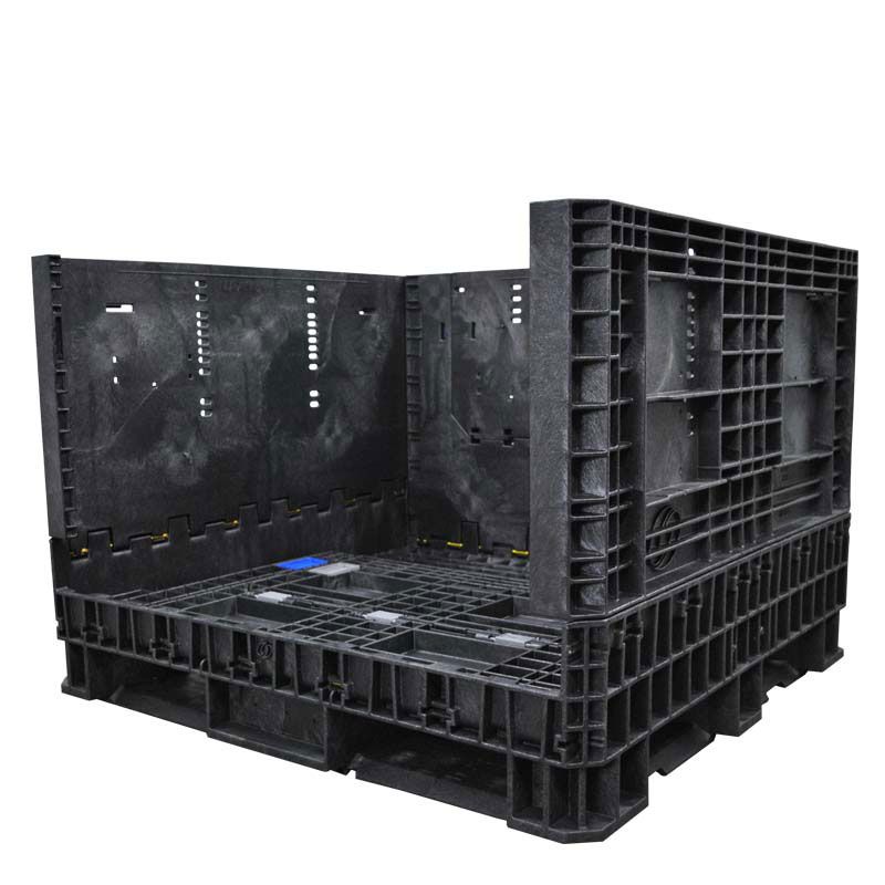 One wall down 45 x 48 x 34 Heavy-Duty Collapsible Bulk Container