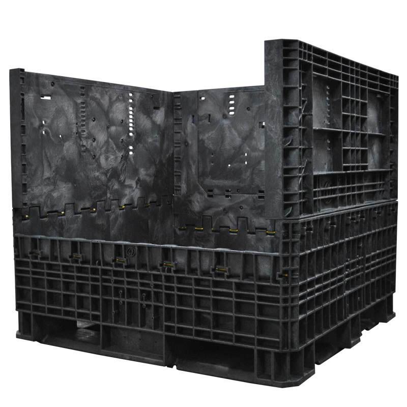 One wall down 45 x 48 x 42 Heavy-Duty Collapsible Bulk Container