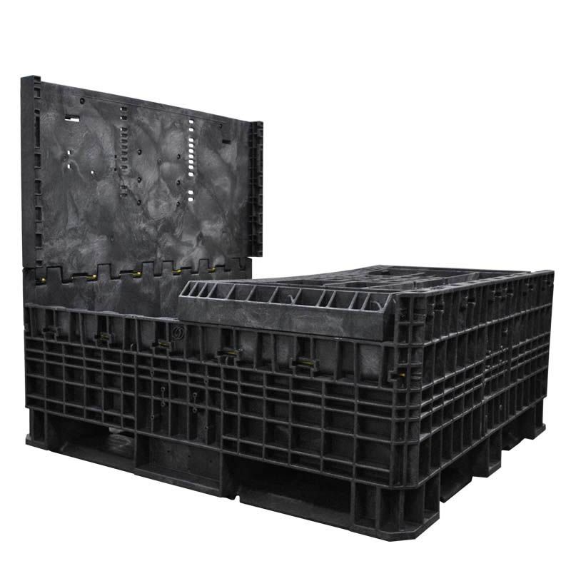 Three walls down 45 x 48 x 42 Heavy-Duty Collapsible Bulk Container