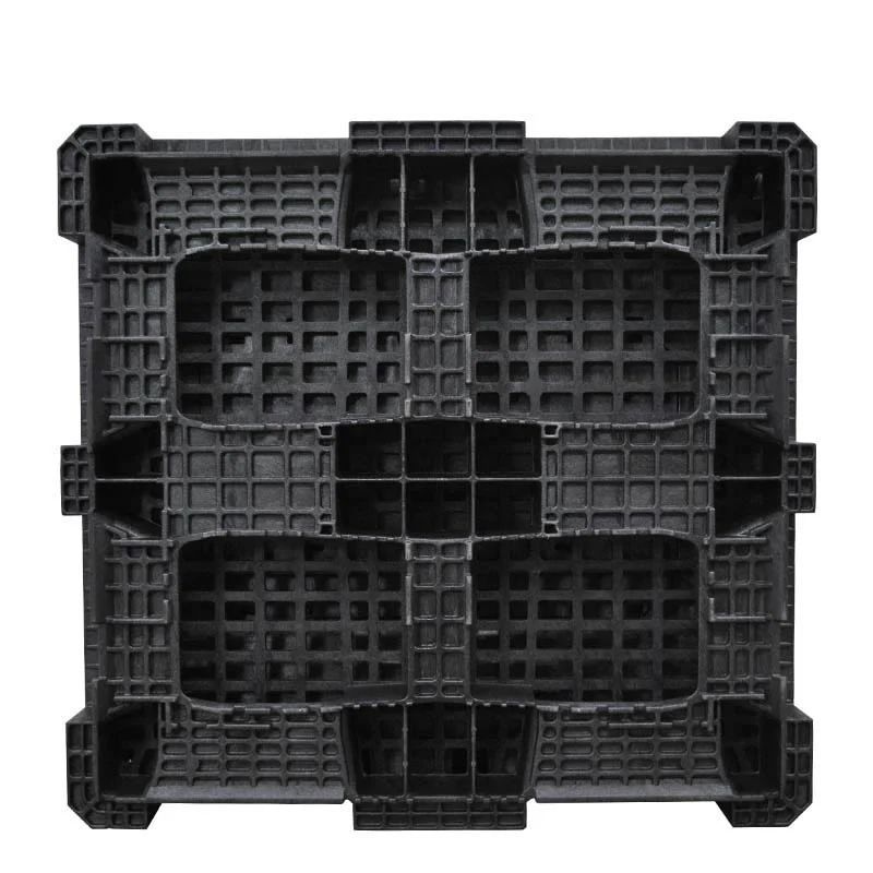 Bottom View 45 x 48 x 50 Heavy-Duty Collapsible Bulk Container