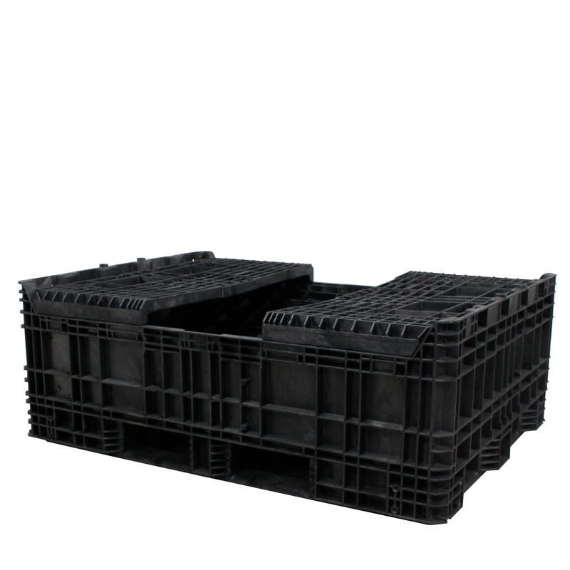 Fully collapsed 65 x 48 x 44 Collapsible Bulk Container