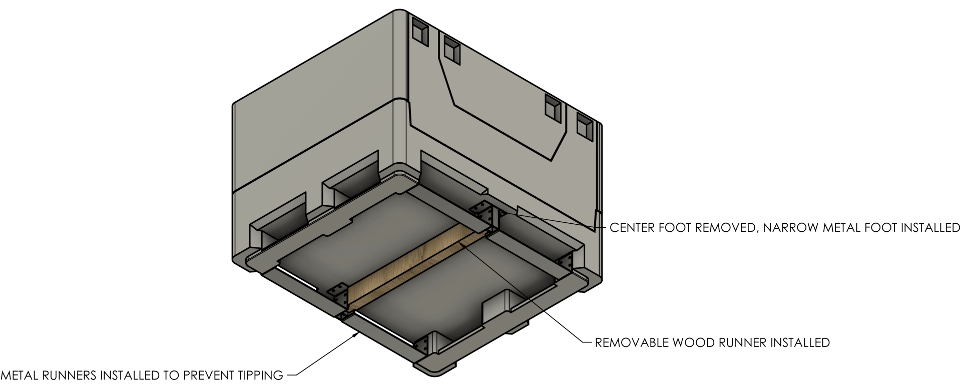 technical drawling of bulk container technical drawling of bulk container