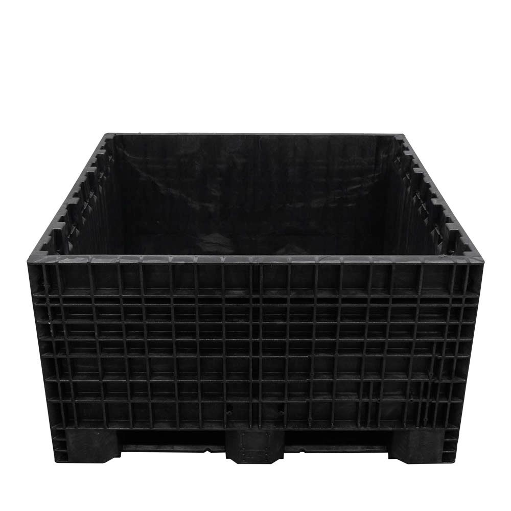 45x48x24 fixed wall bulk container side top view