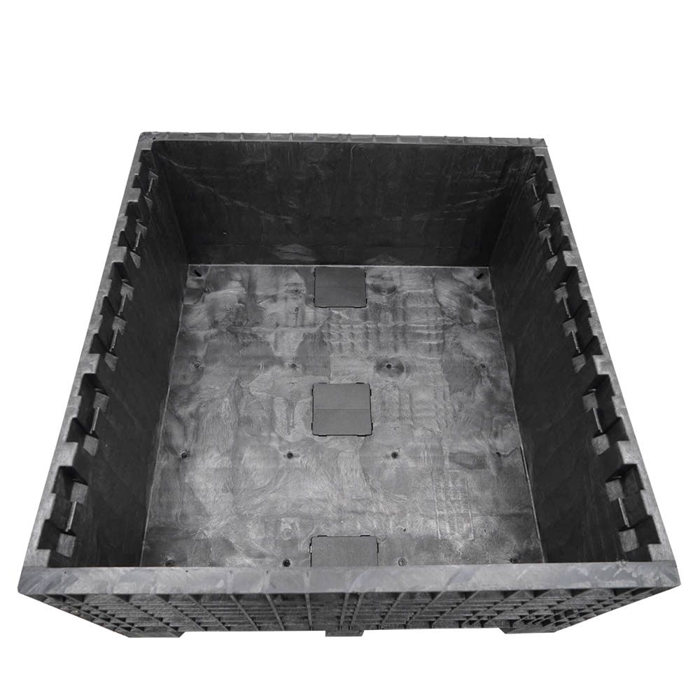 45x48x24 fixed wall bulk container solid floor