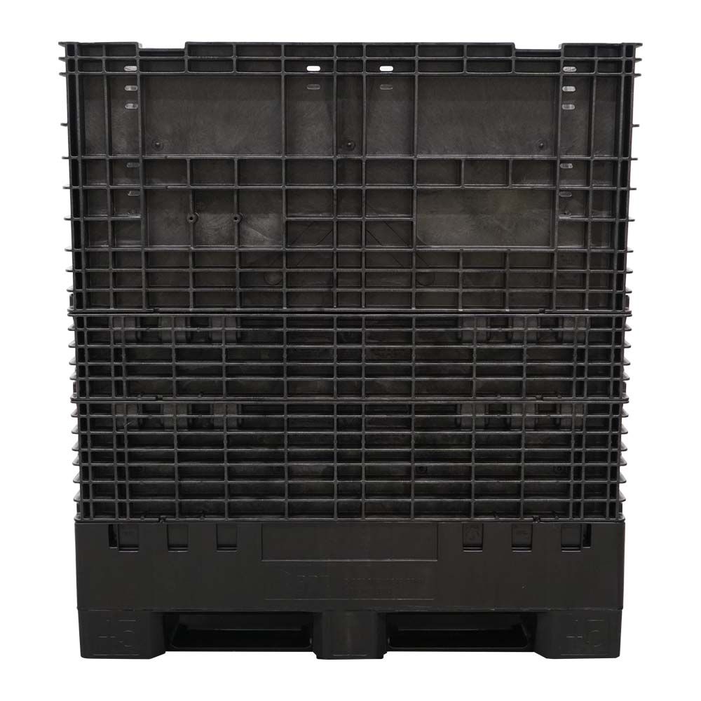 Side view of the 45 x 48 x 51 Solid Floor Bulk Container