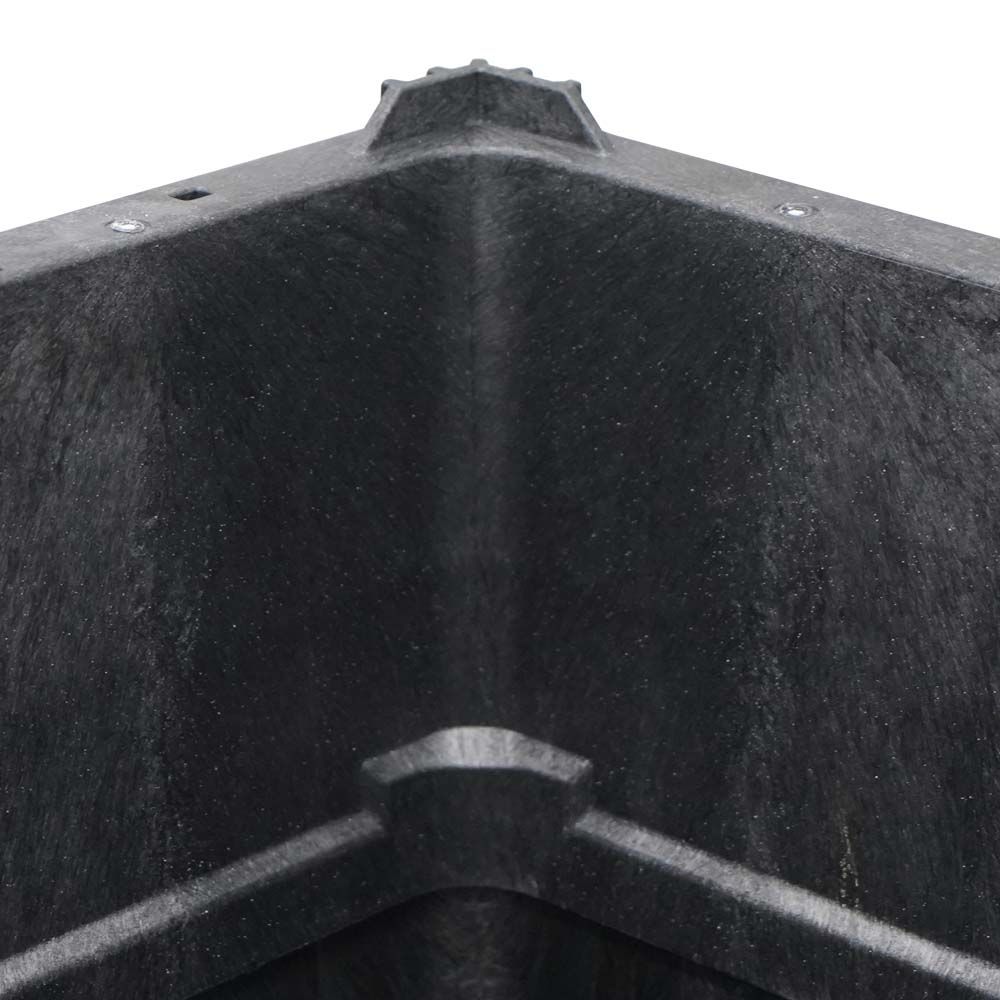 Smooth inside wall.
