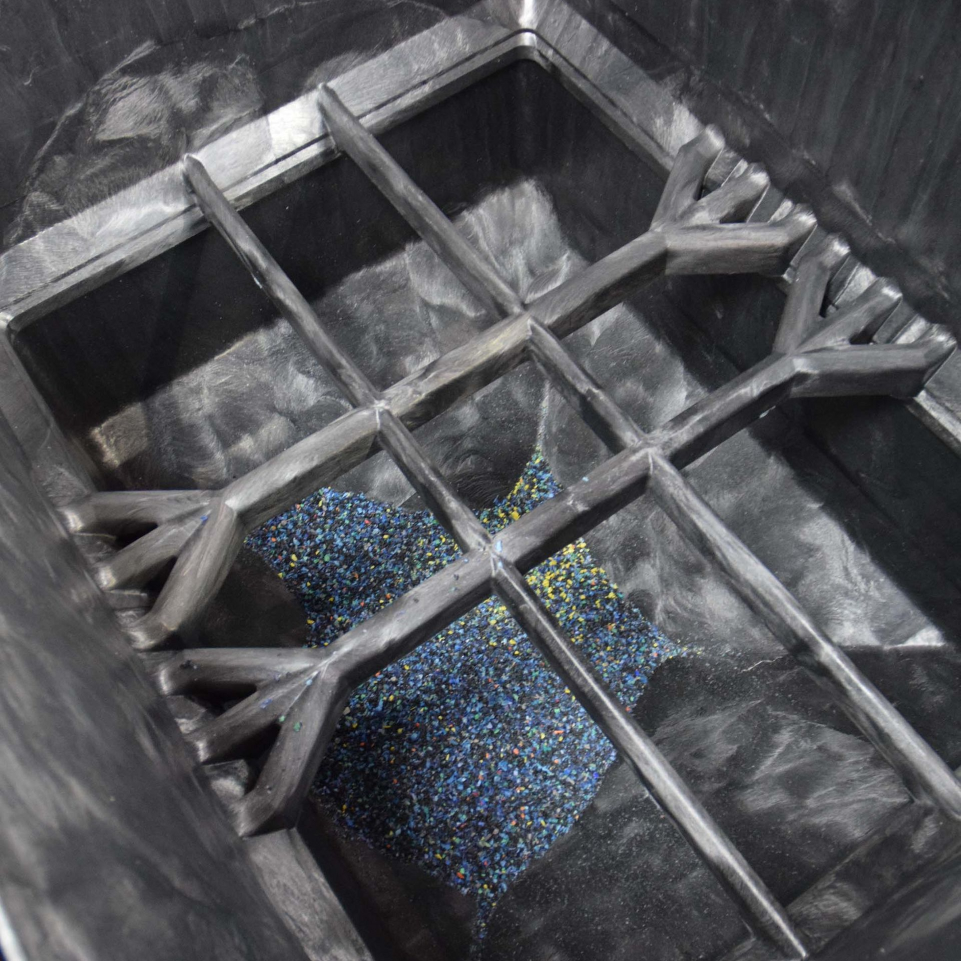 Inside 57 45 Hopper Bottom with resin